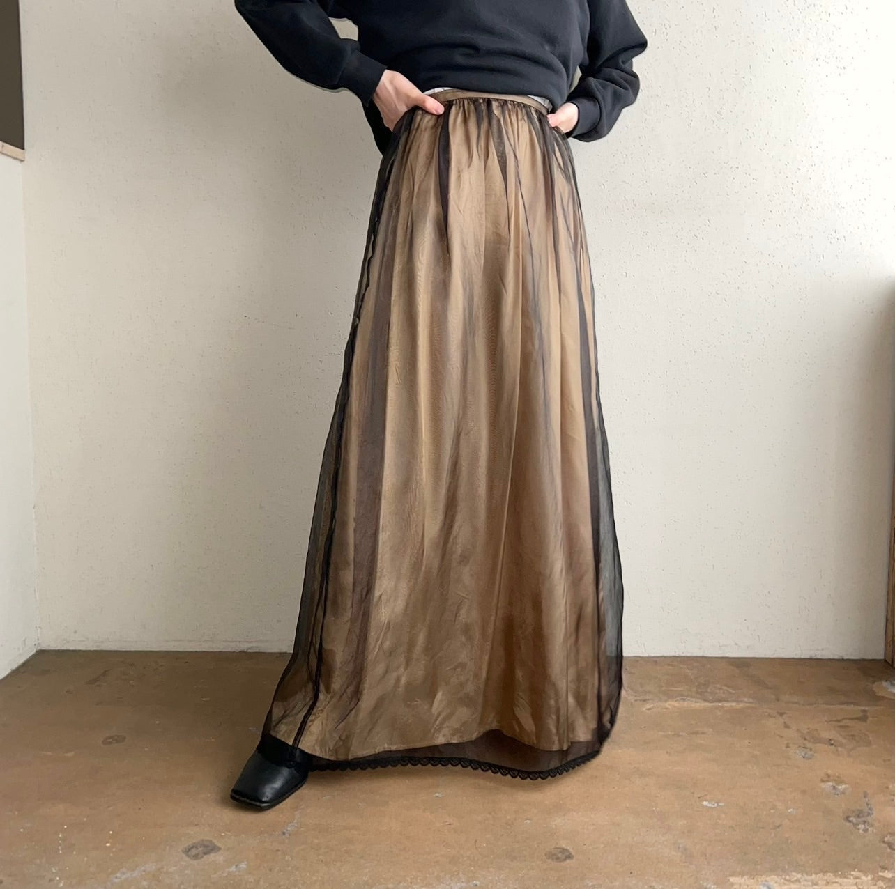 90s Sheer Skirt Made in USA