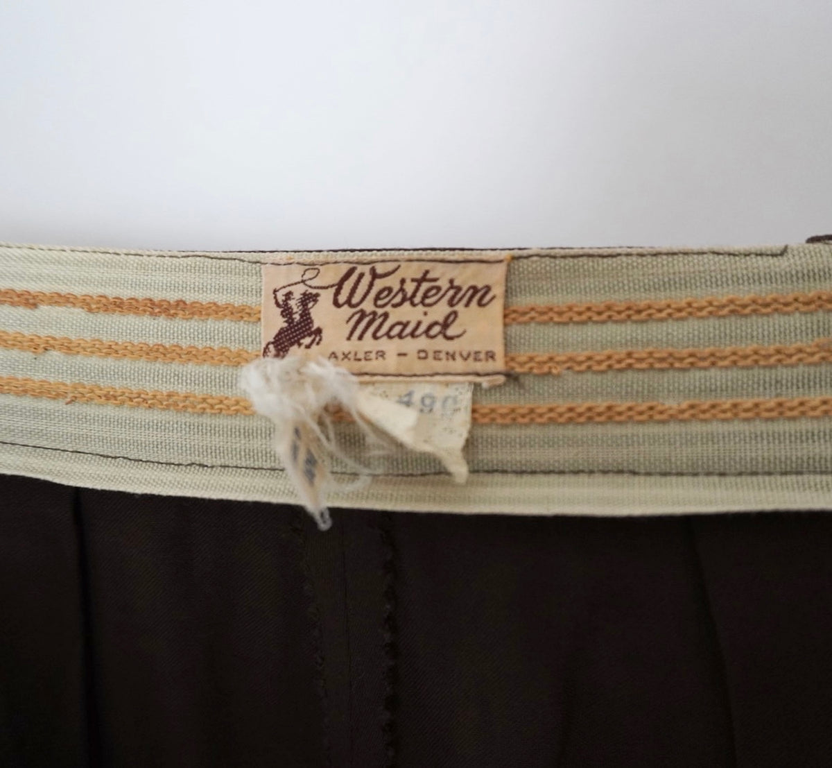 60s Western High Waist Pants