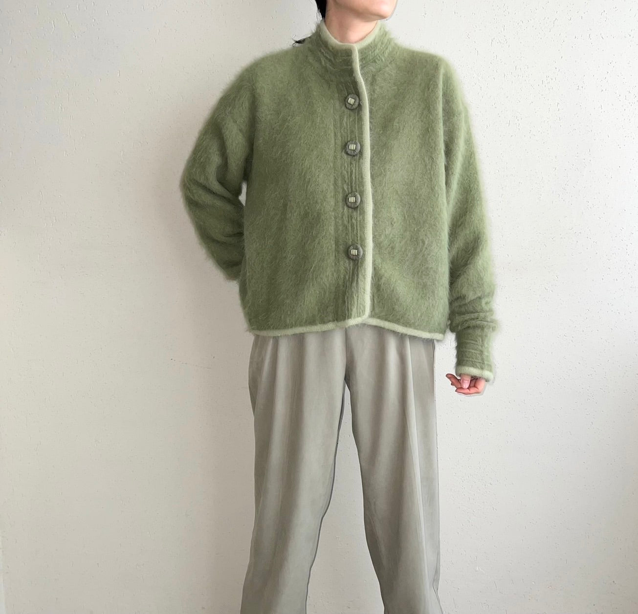 90s Angora Knit Jacket