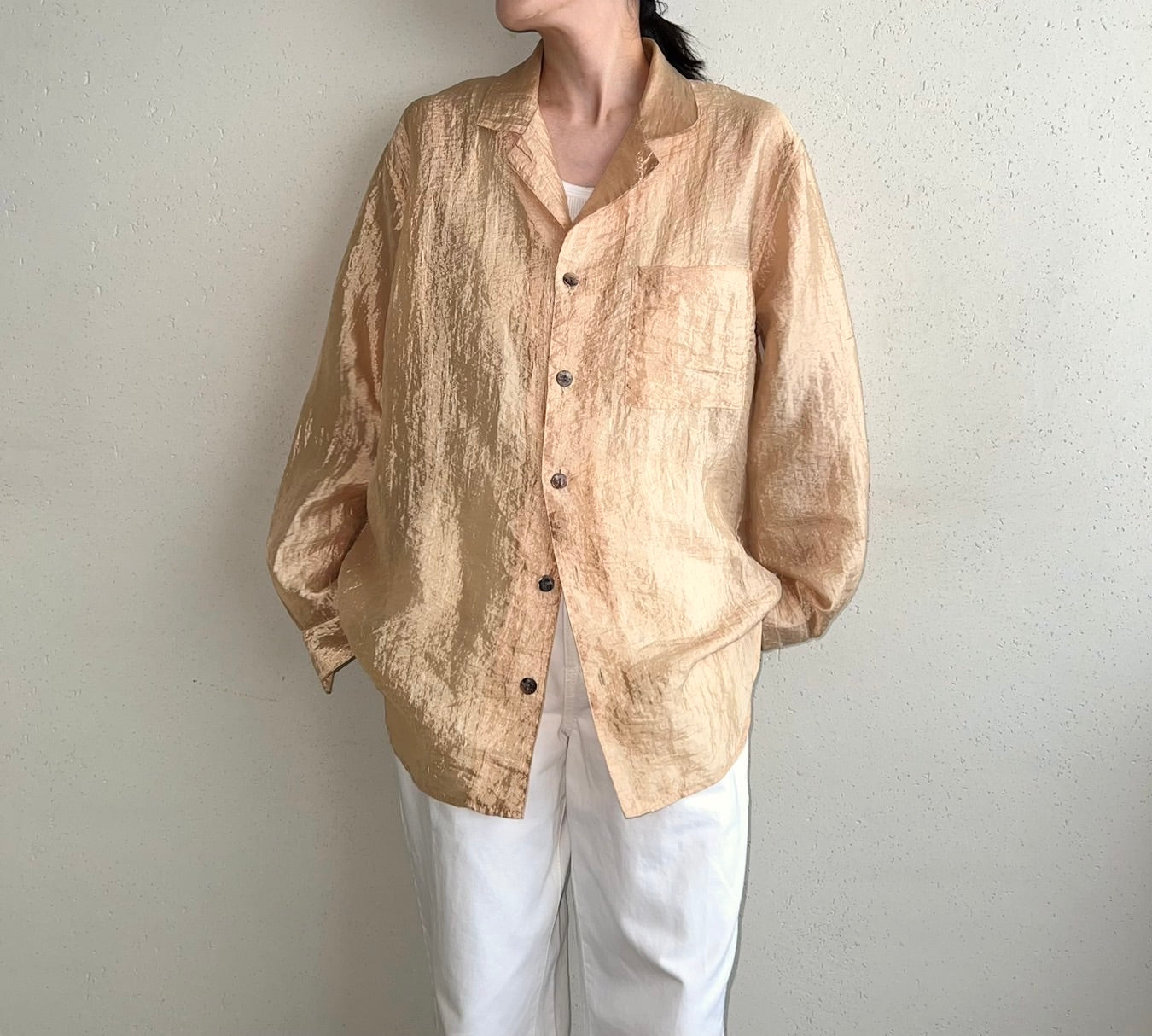 90s Shiny Shirt Made in USA