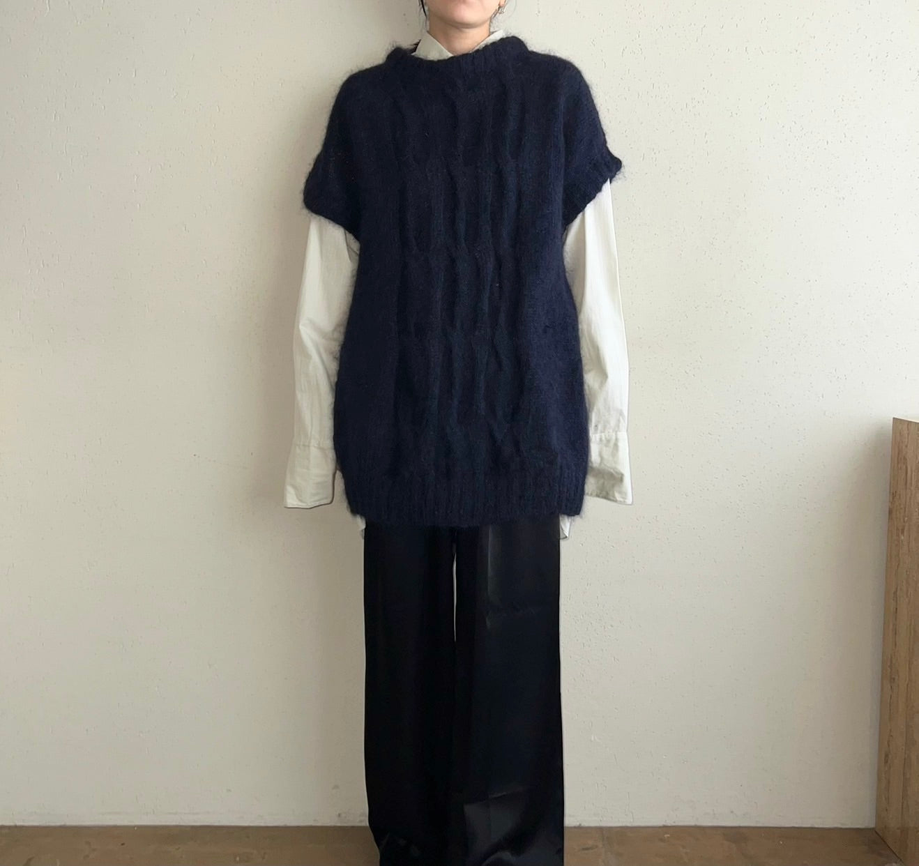 80s Navy Knit