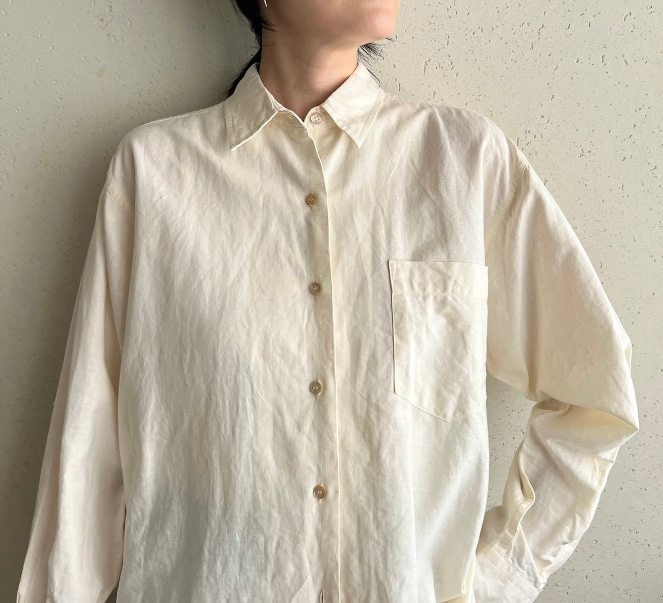 90s "Calvin Klein Sport" Linen Shirt