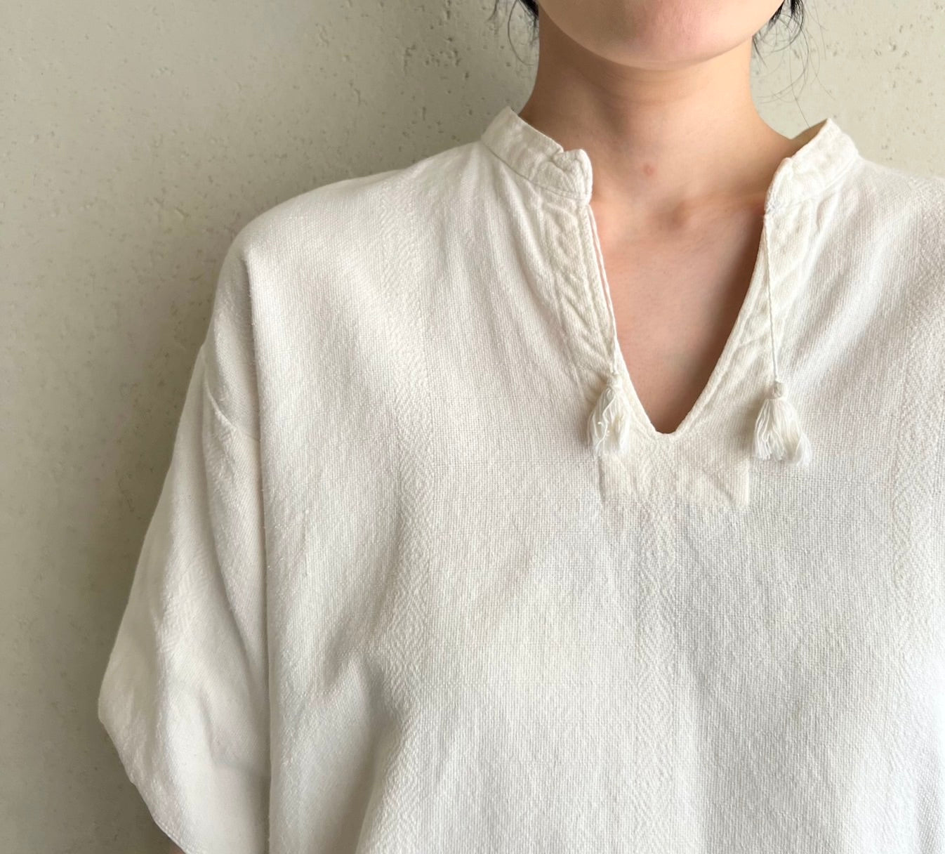 70s Woven Cotton Tunic