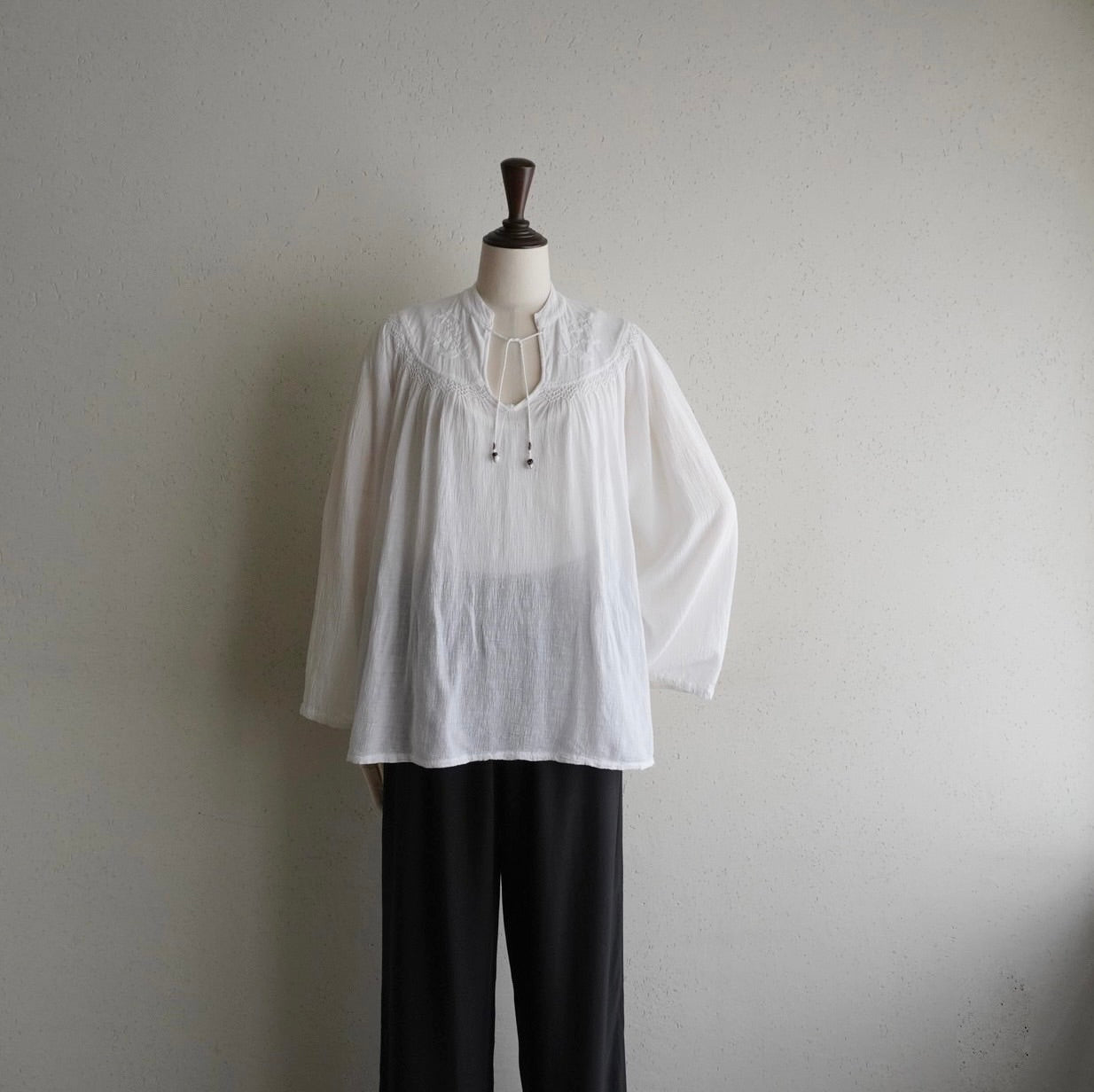 70s Cotton Embroidery Tunic