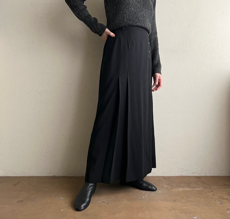 90s"Mondi" Pleated Design Skirt