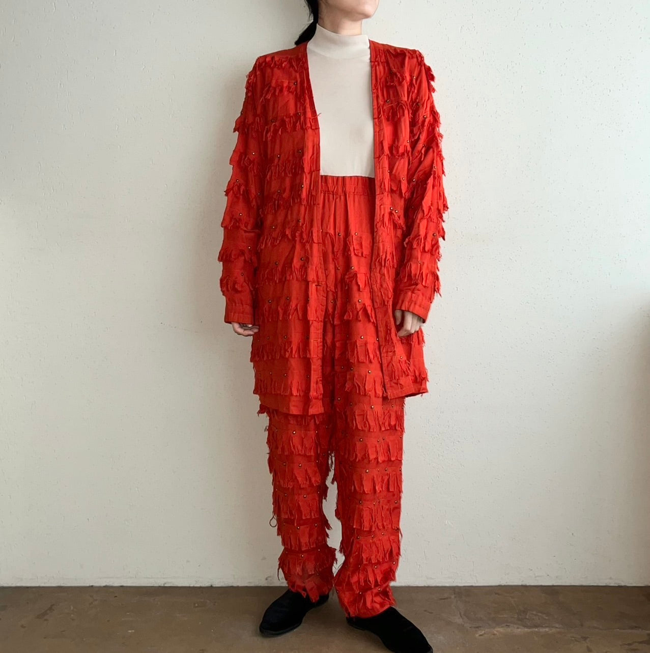 80s Rayon Fringe Jacket