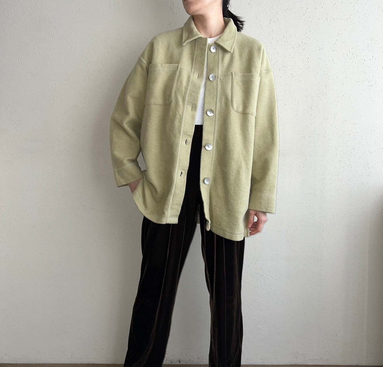 90s Cotton Shirt Jacket