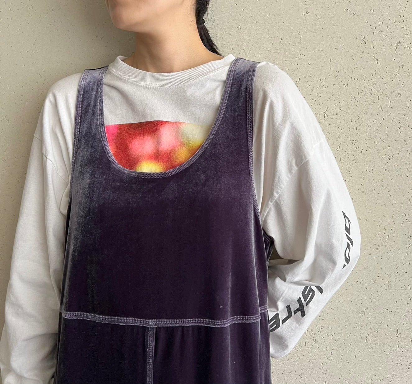 90s Velor Maxi Dress Made in USA Dead Stock