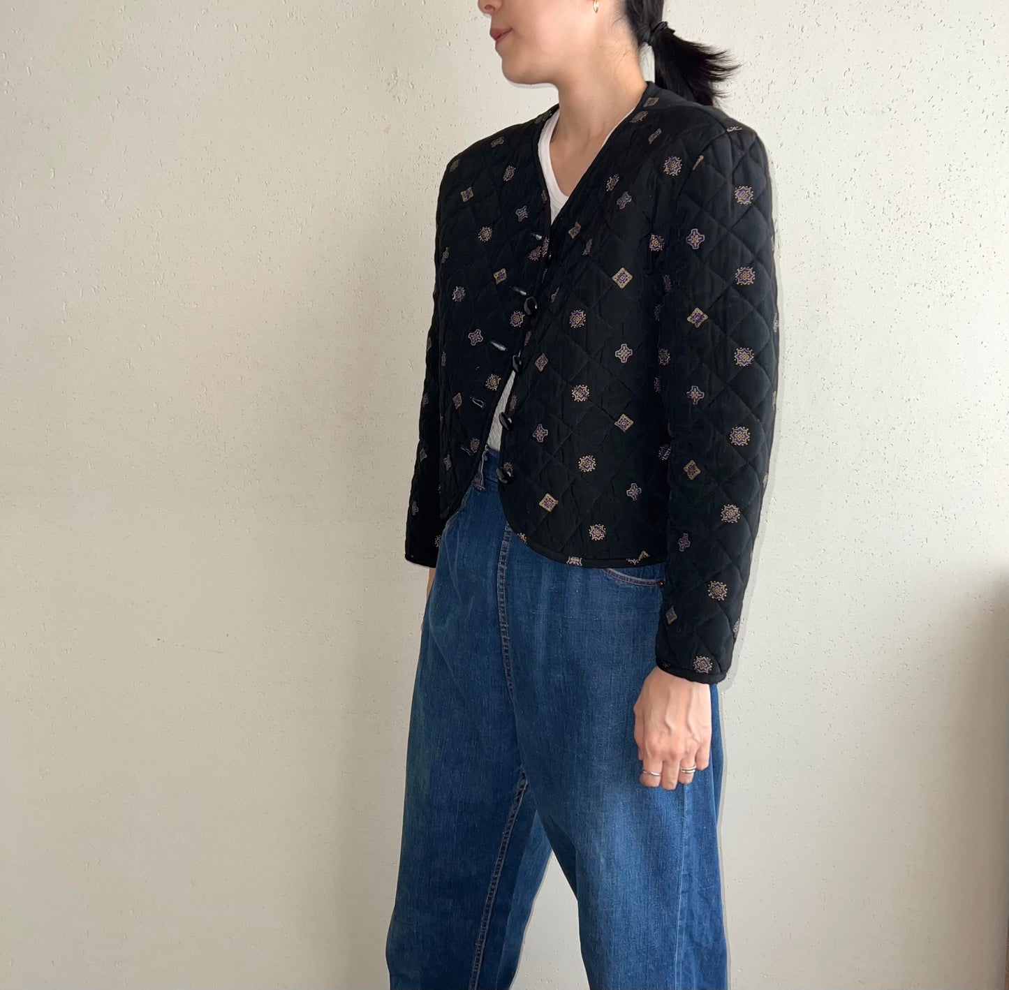 80s Quilted Light Jacket Made in USA