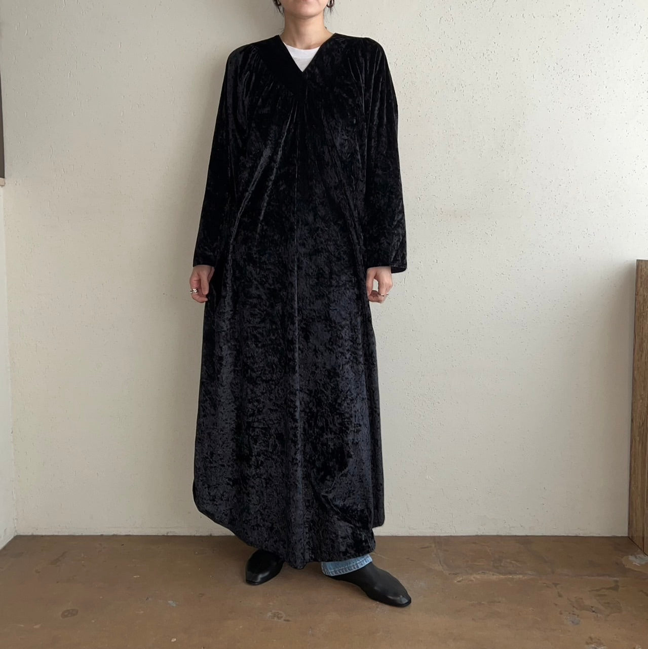 90s EURO Velour Dress