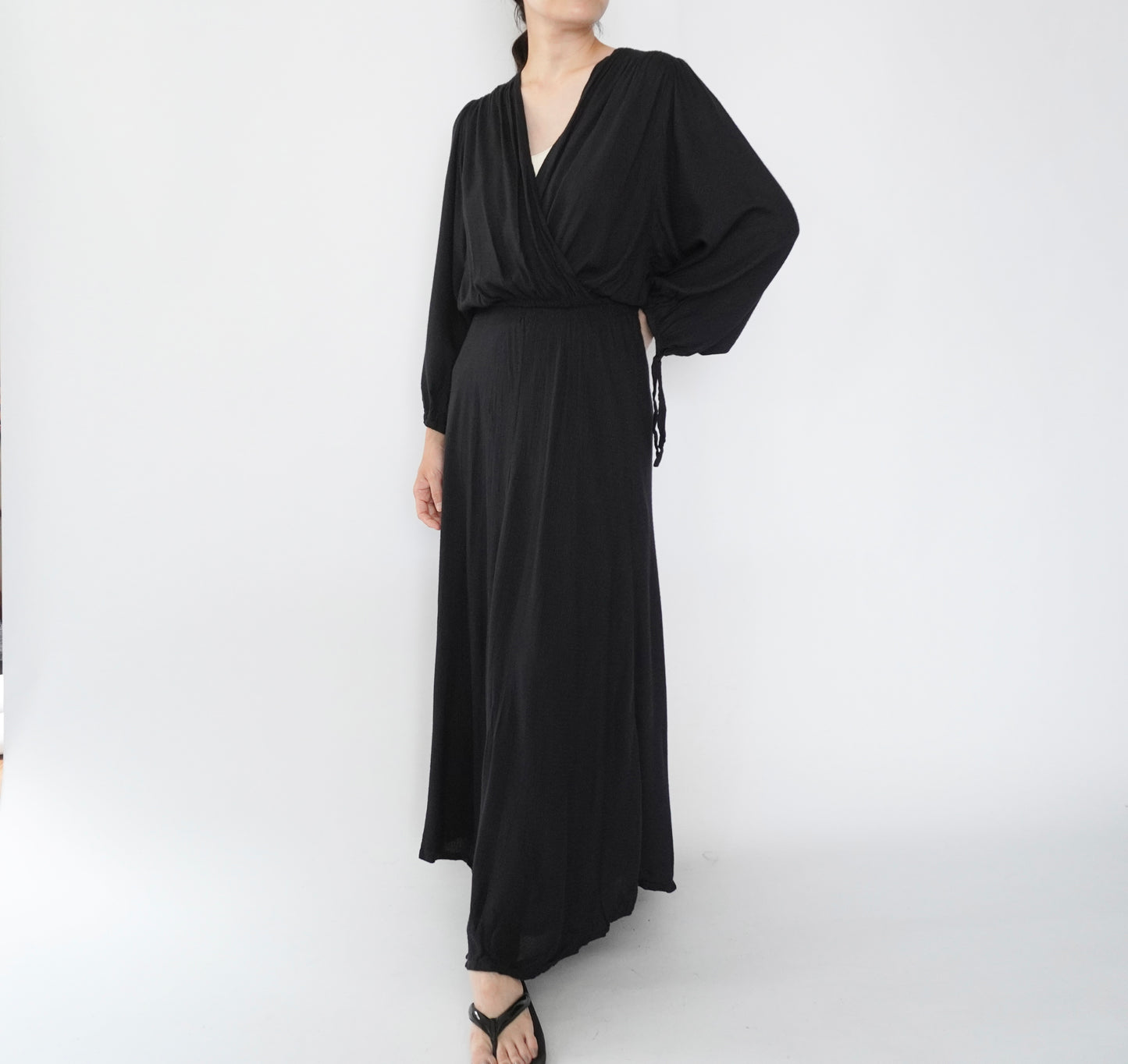 90s EURO Design Black Dress