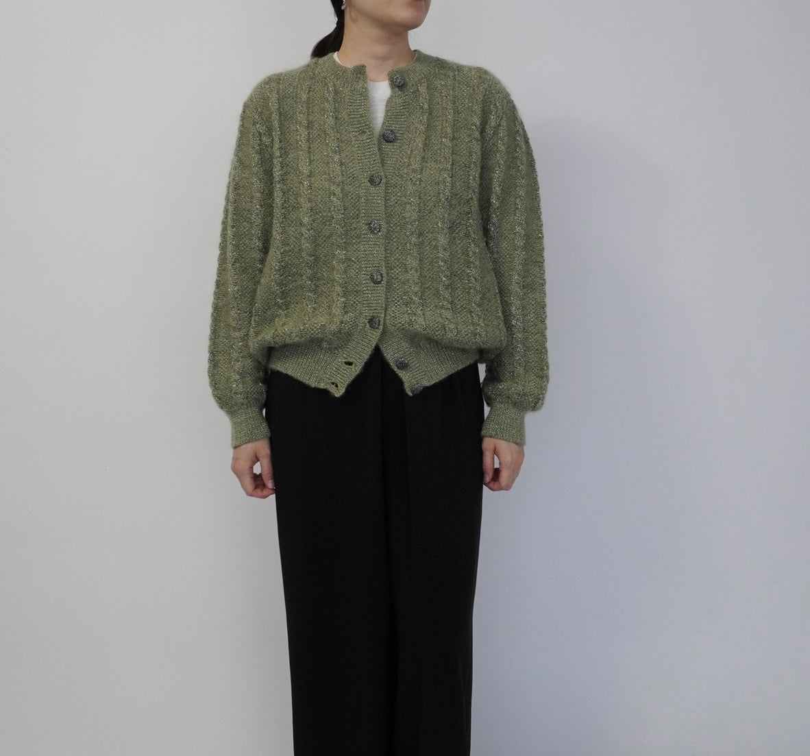 80s Design Knit Cardigan