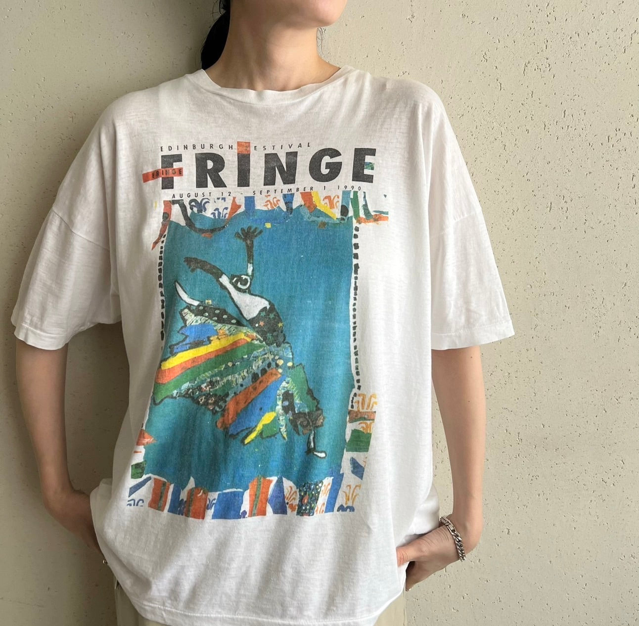 90s " Edinburgh Festival Fringe” Printed T-shirt