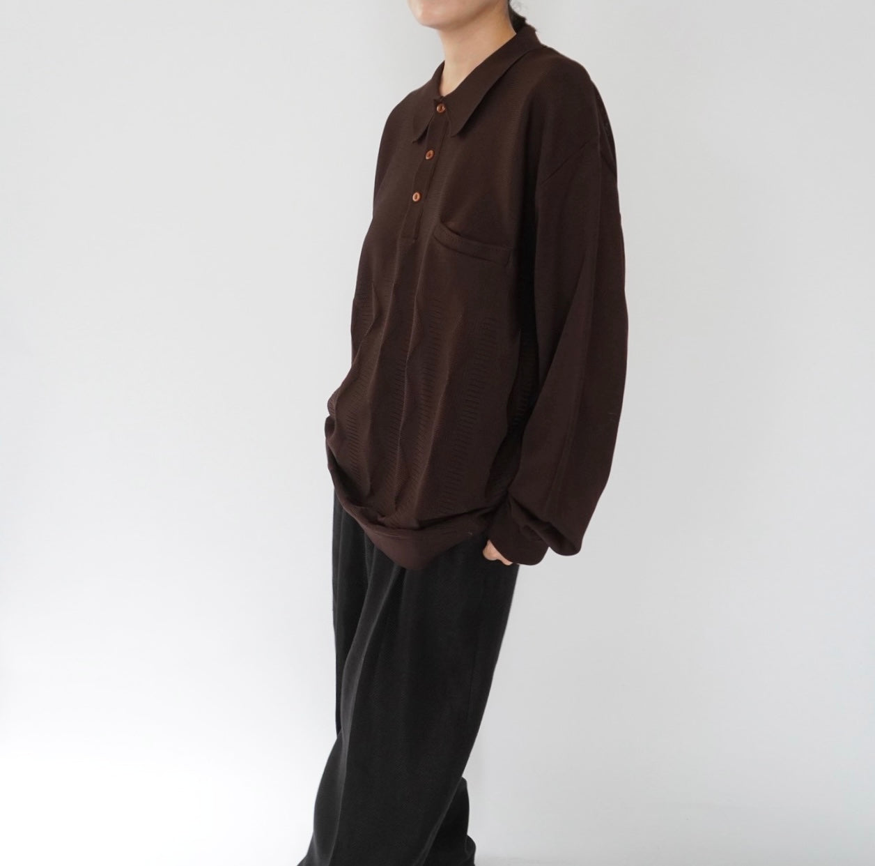 70s Brown Design Top