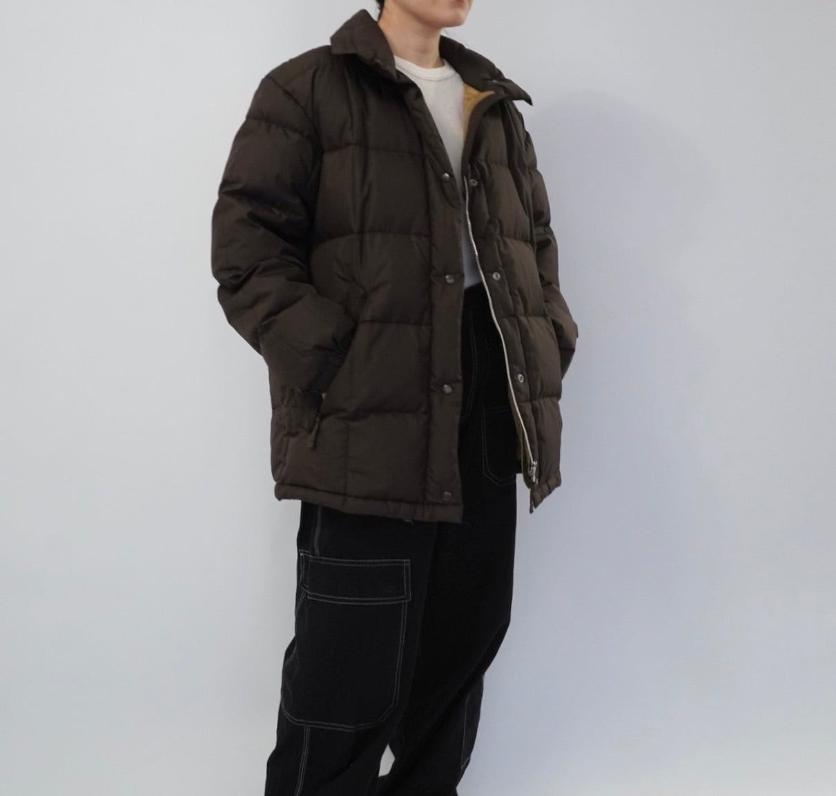 90s Brown Down Jacket