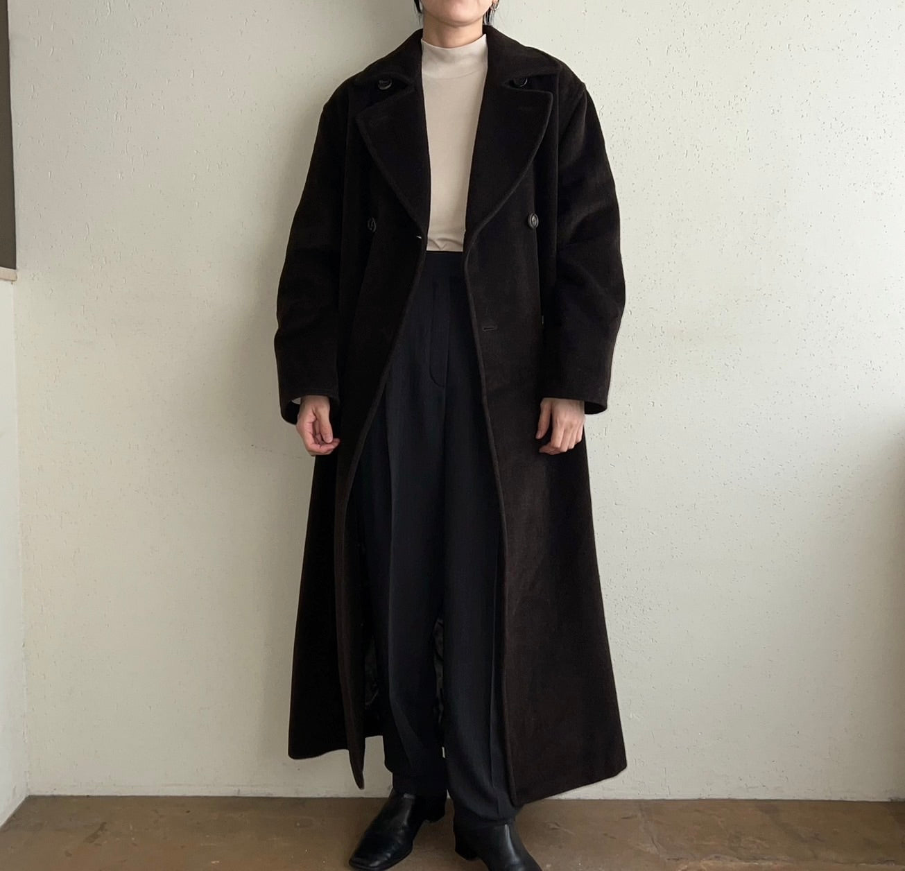 90s "MARELLA" Mohair Mix Coat Made in Italy