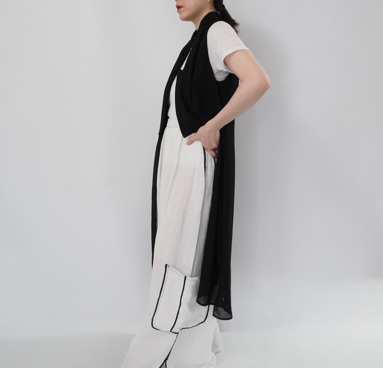 90s Linen Wide Pants