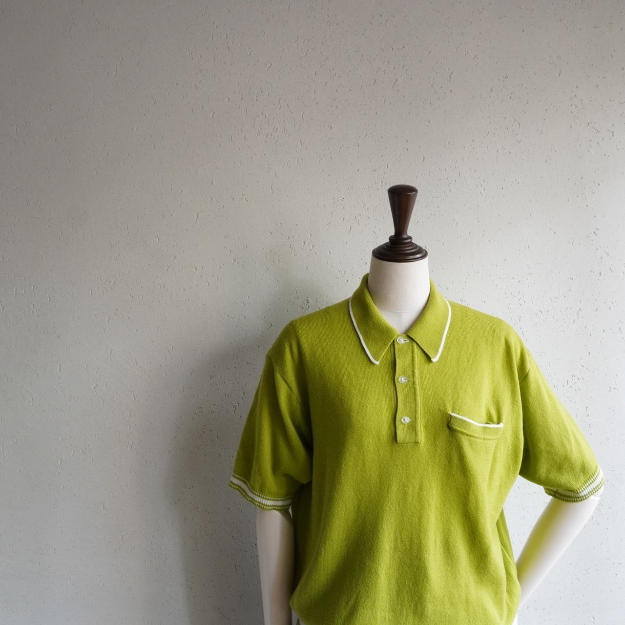 70s Green Knit Top
