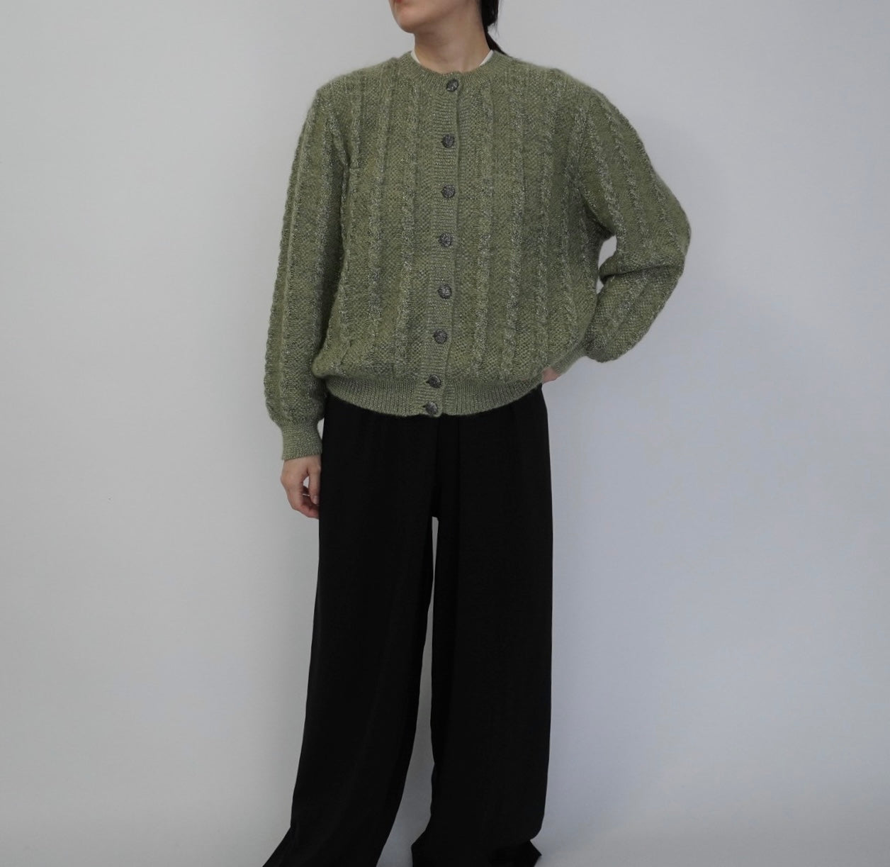 80s Design Knit Cardigan