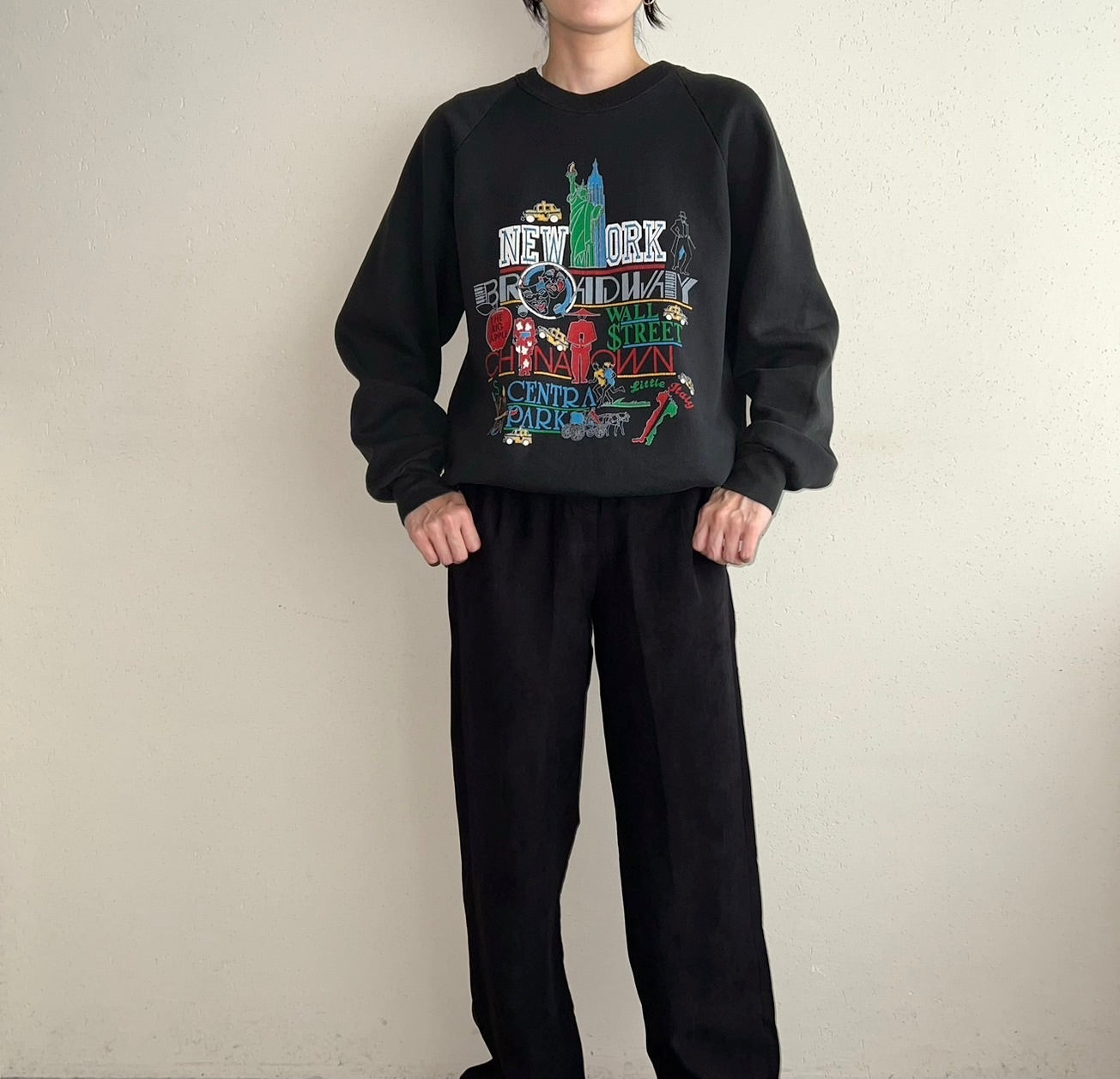 90s Printed Sweater Made in USA