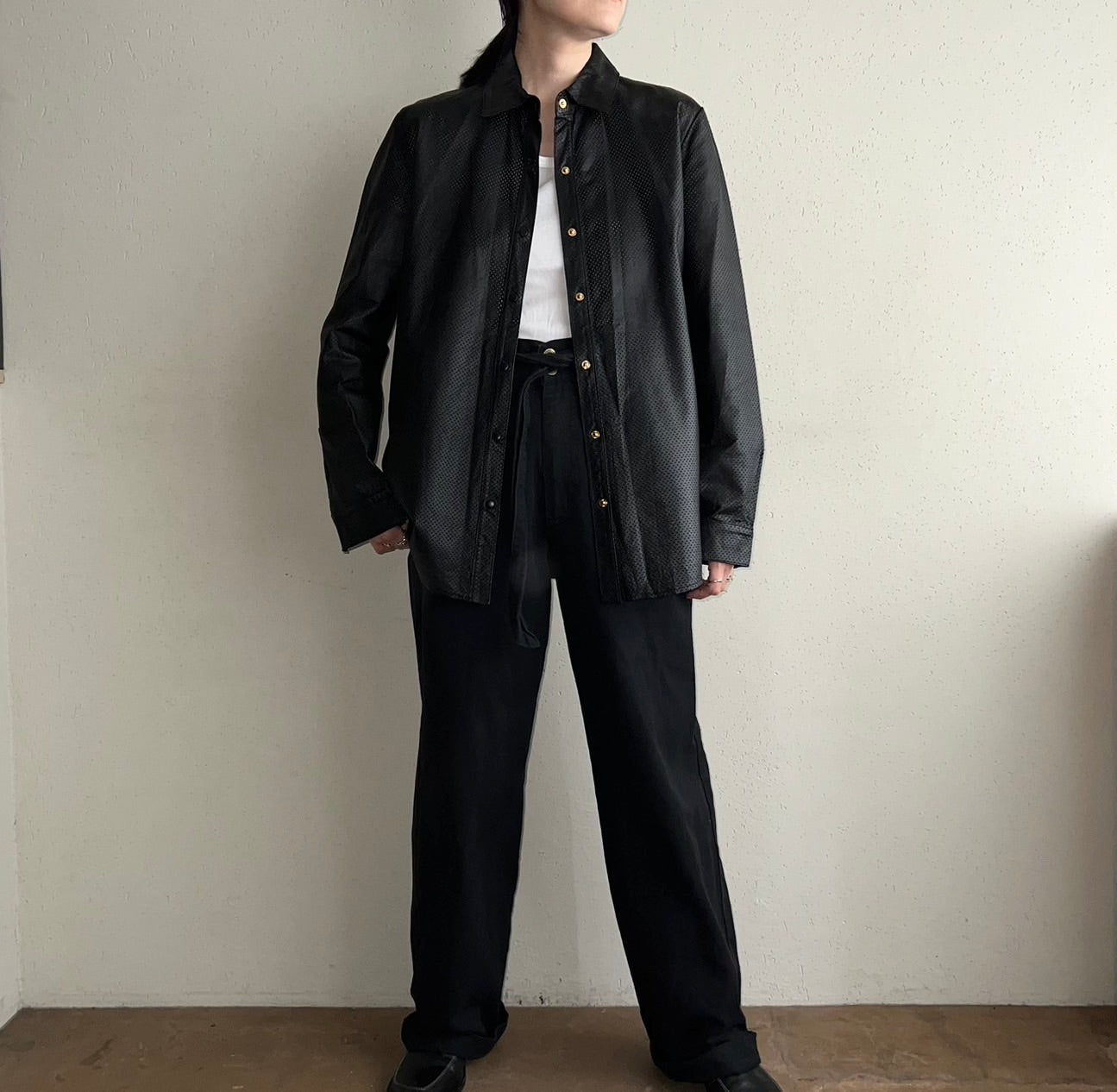 90s Leather Shirt