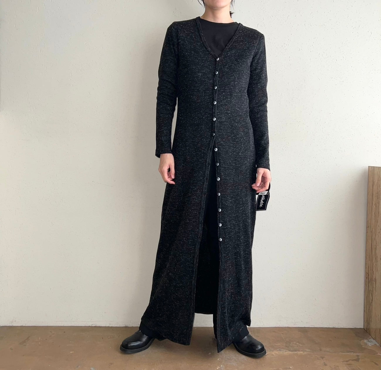 90s Long Cardigan Made in USA Dead Stock