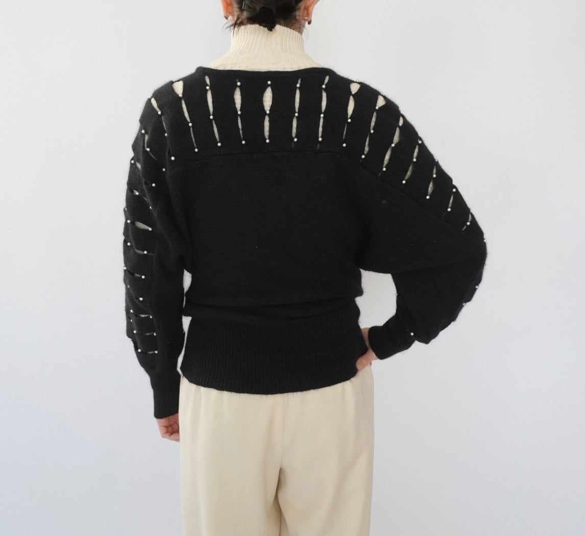80s Design Knit Top