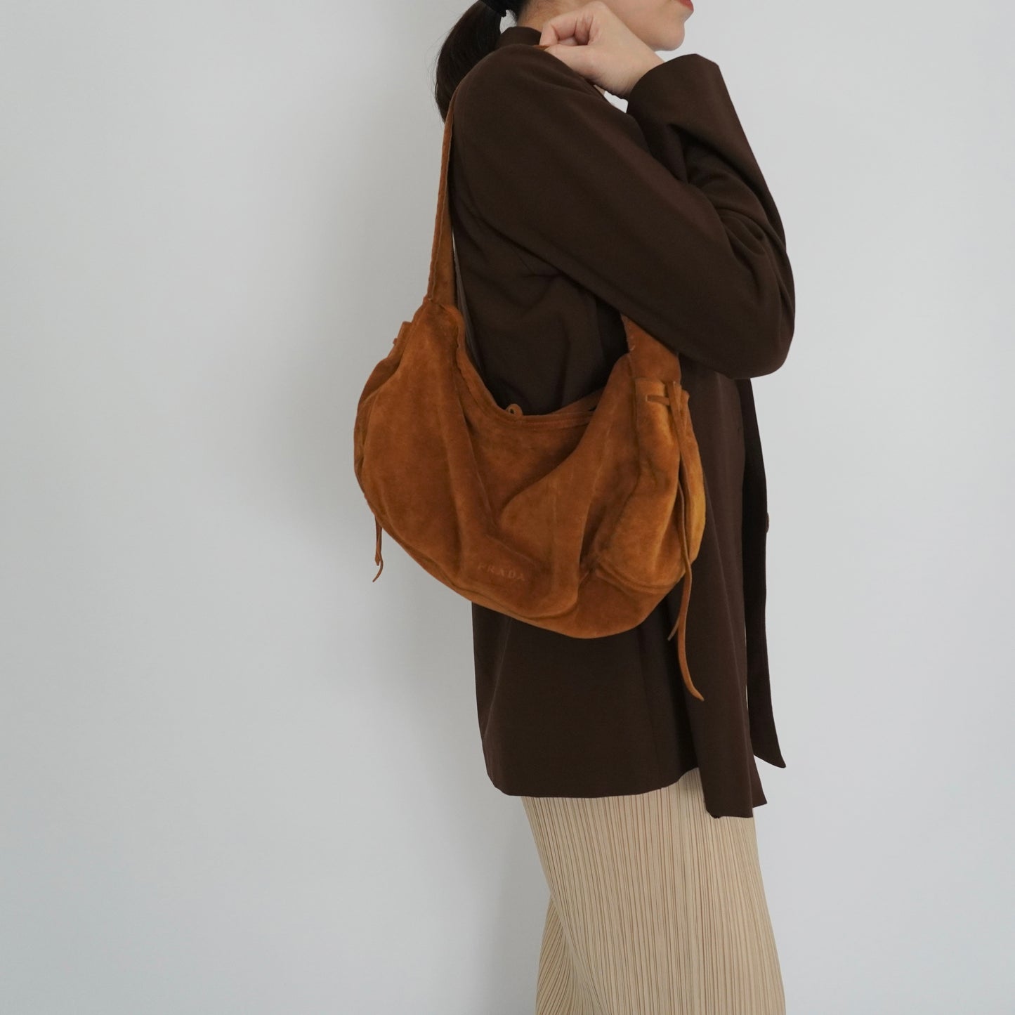 "PRADA" Suede Bag