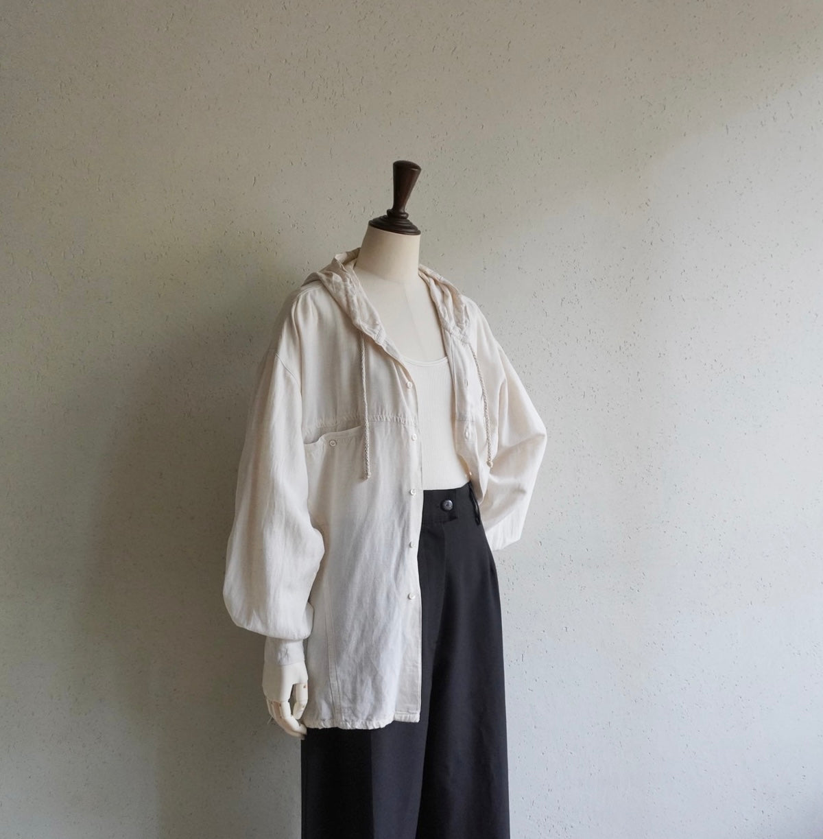 90s Hooded Shirt Made in Italy