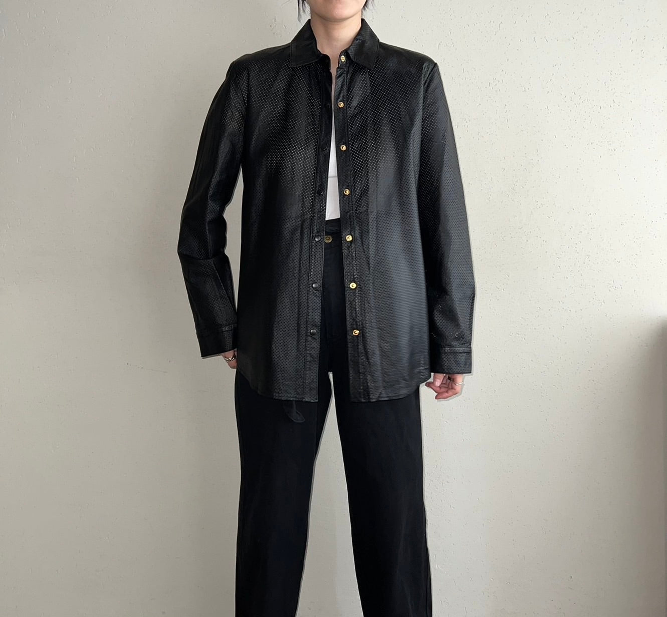 90s Leather Shirt