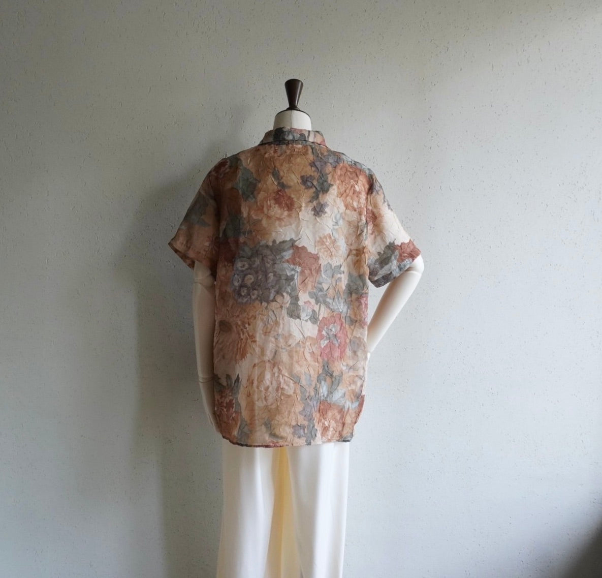 90s Printed Sheer Shirt Made in USA