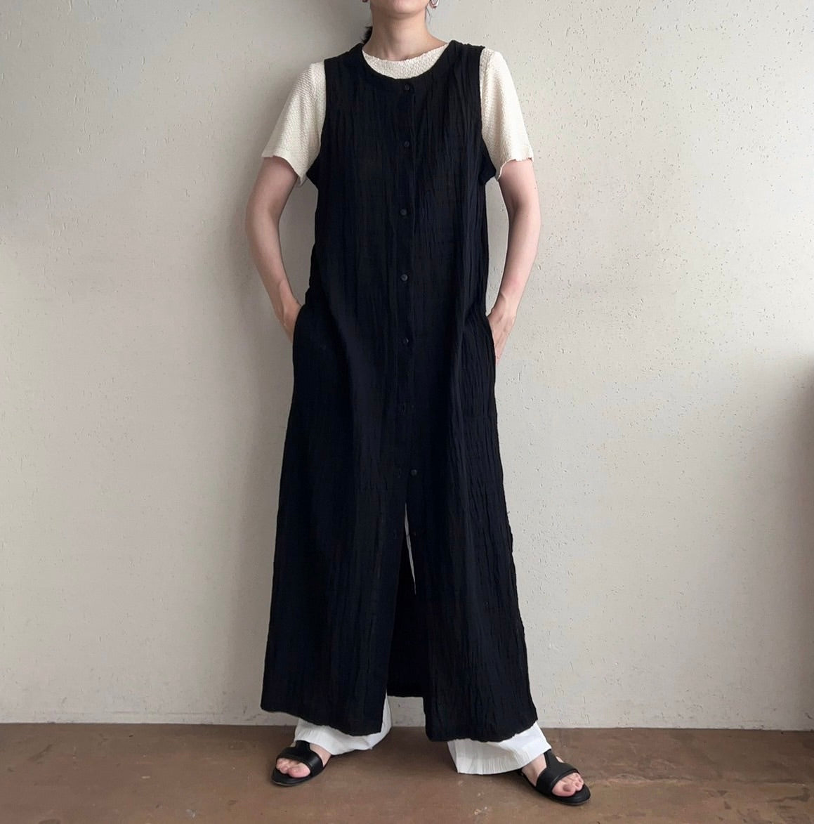 90s Sleeveless Dress Made in USA