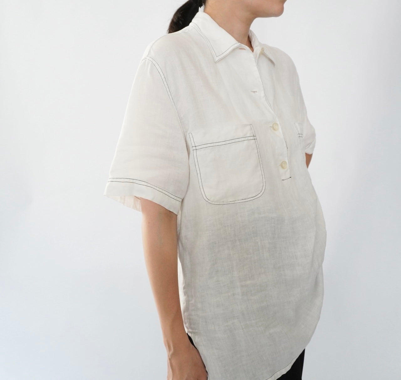 90s Linen Shirt Made in Italy