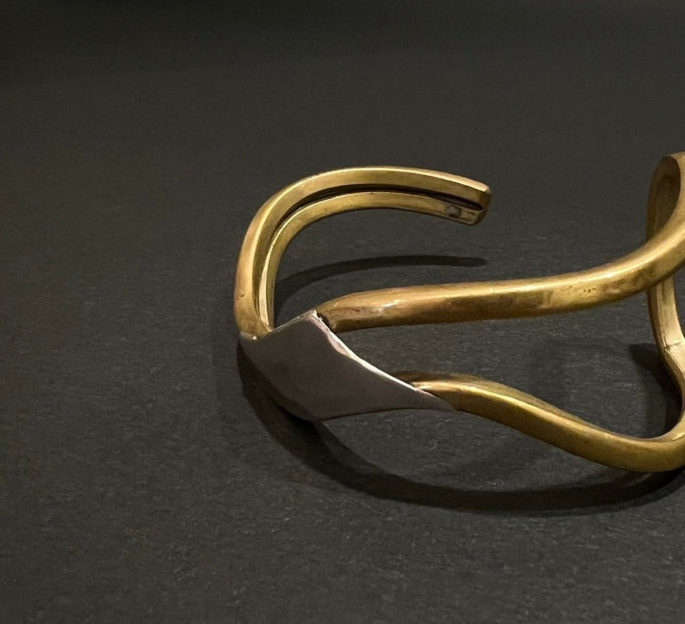 Vintage Silver x Gold Cuff