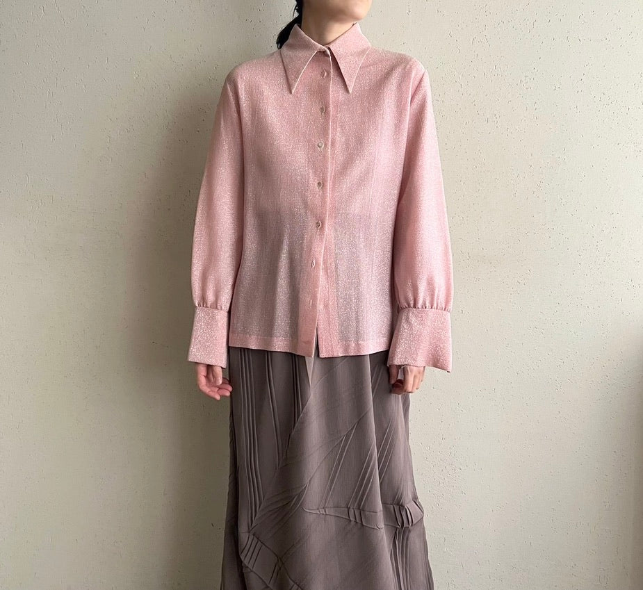 70s Glitter Pink Shirt