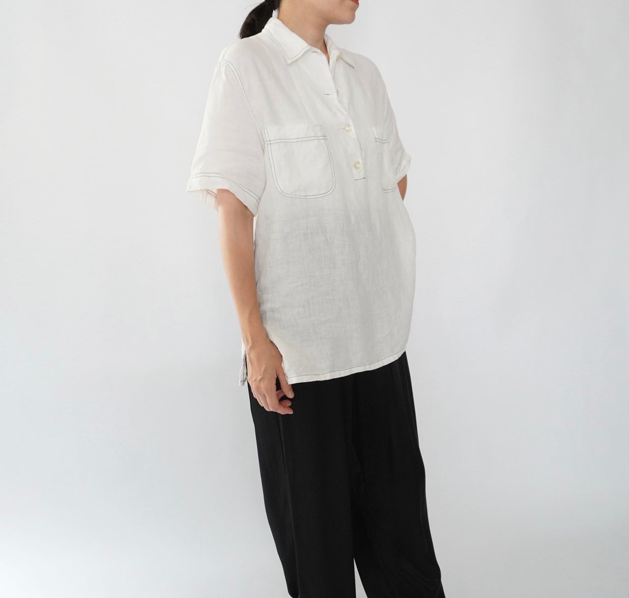 90s Linen Shirt Made in Italy
