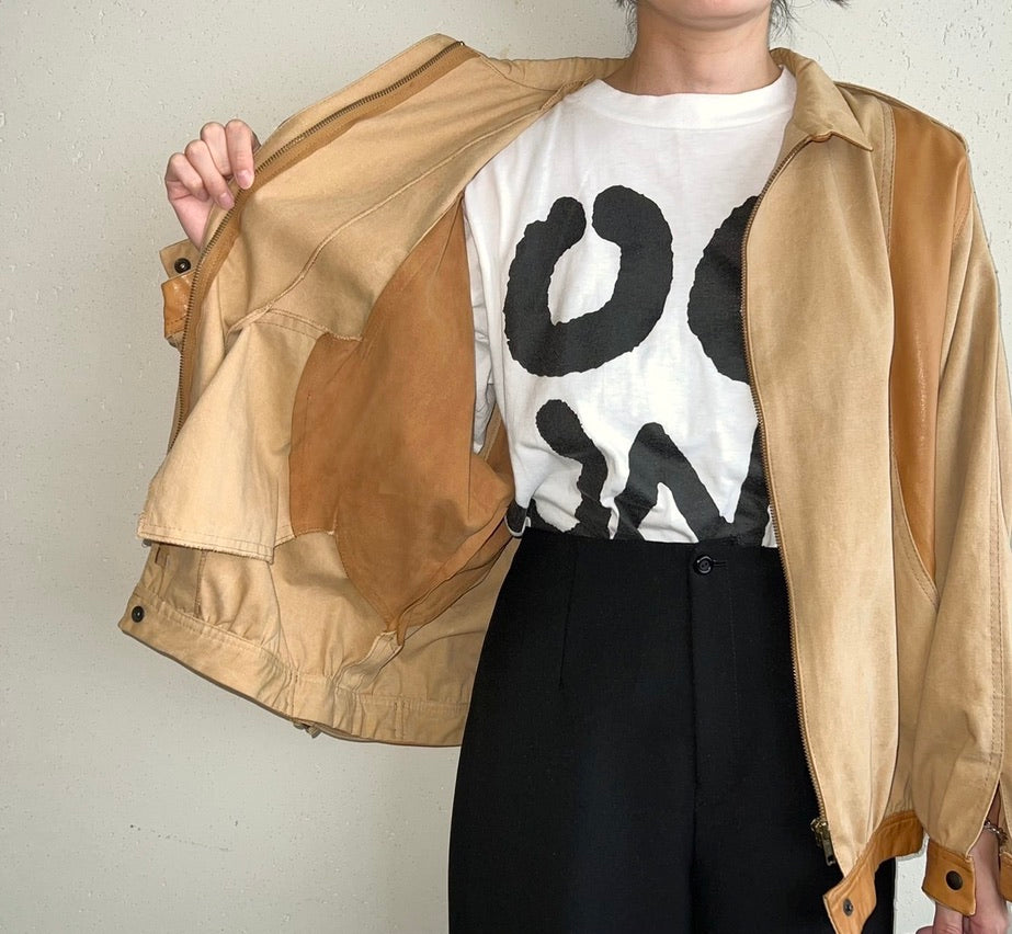 80s "Marina Ferrari" Leather Light Jacket Made in Italy