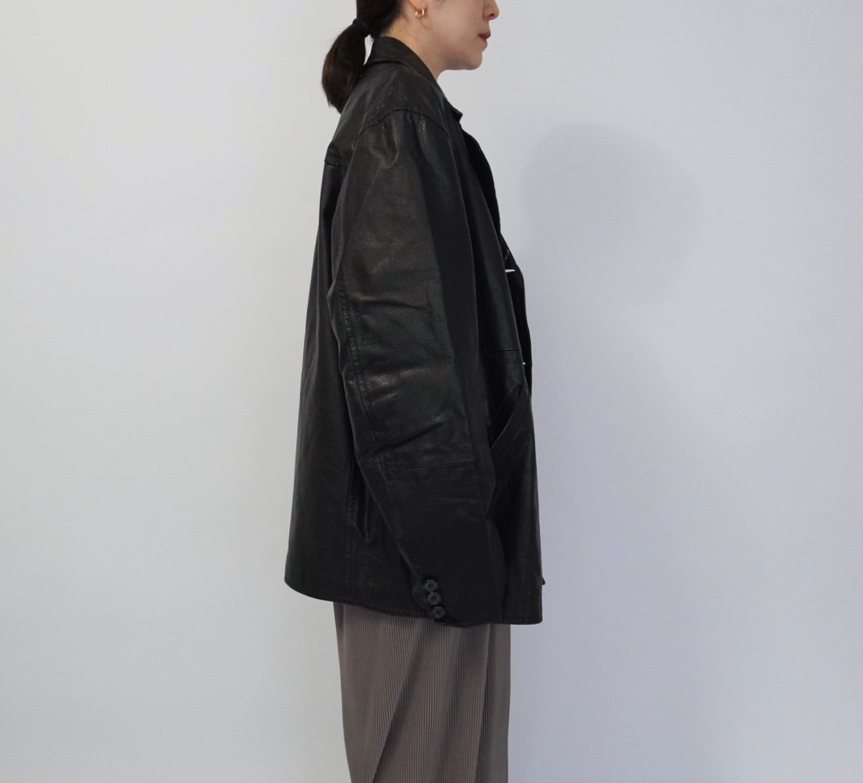 90s "Versus Gianni Versace" Leather Jacket Made in Italy