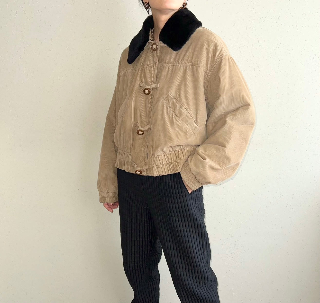 90s ”BLUE FAMILY BENETTON”Corduroy Jacket Made in Italy