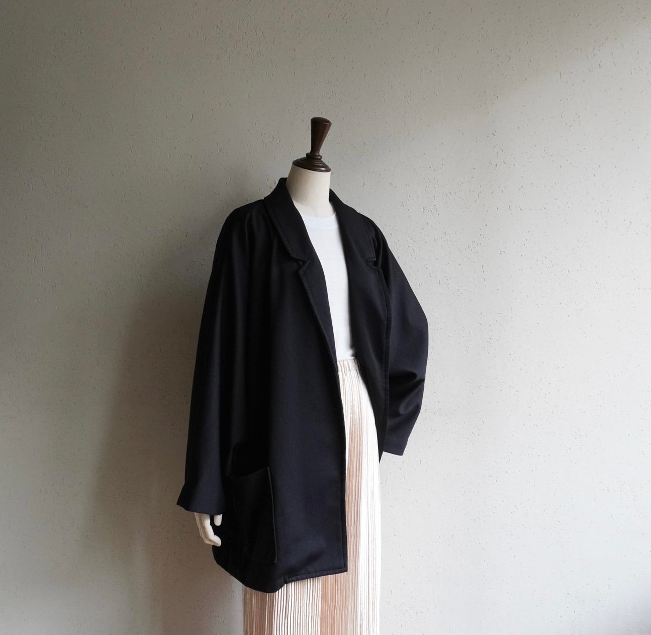 90s Black Dolman Sleeve Jacket