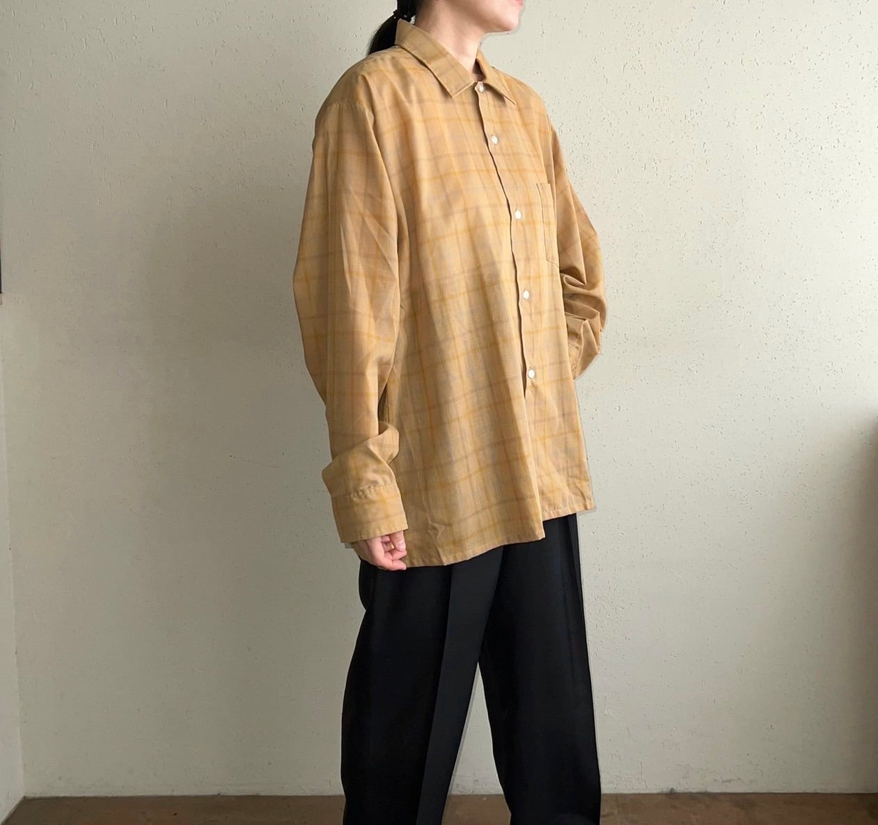 60s"B.V.D." Plaid Shirt