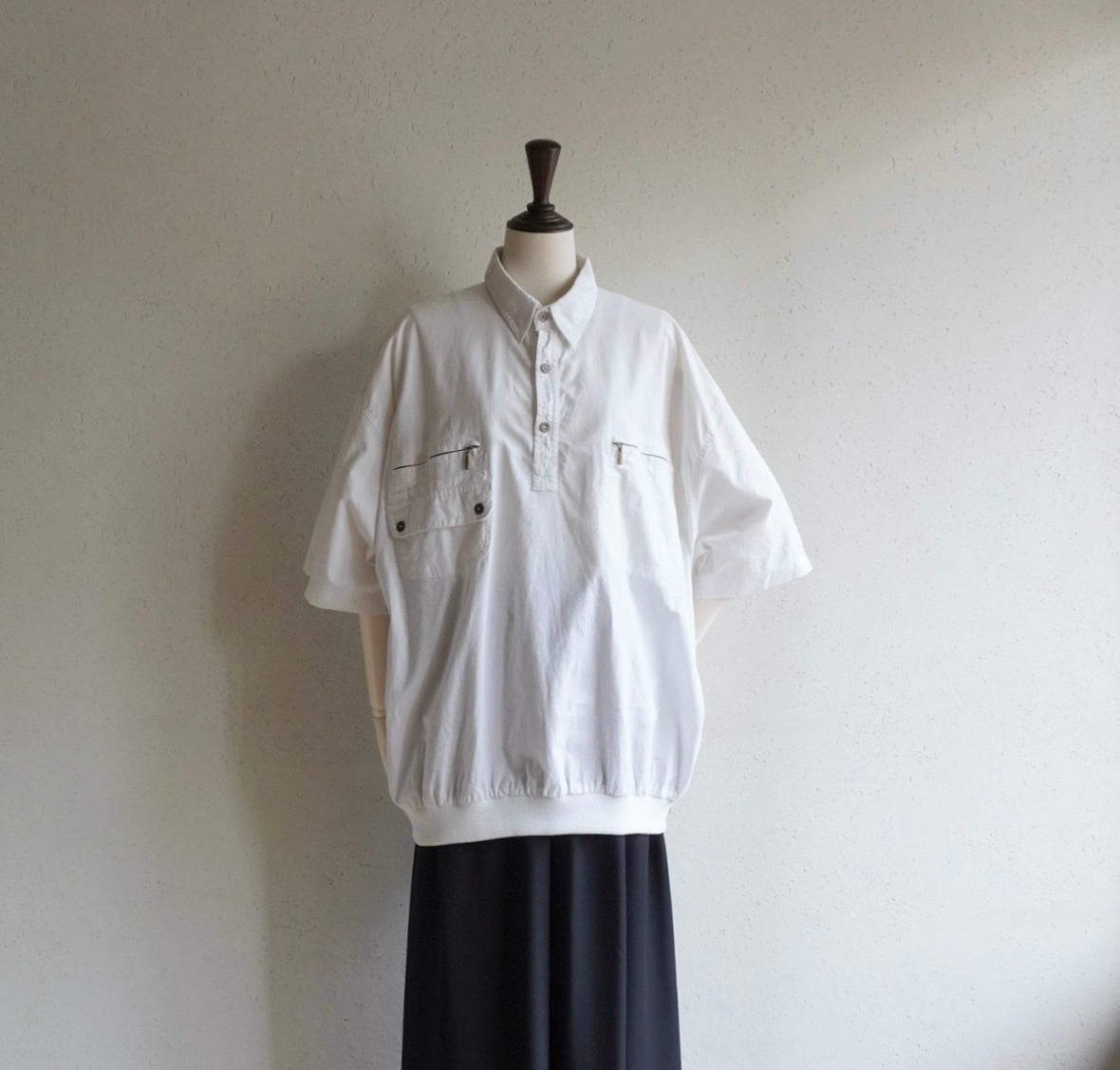 90s EURO Zip Design Top