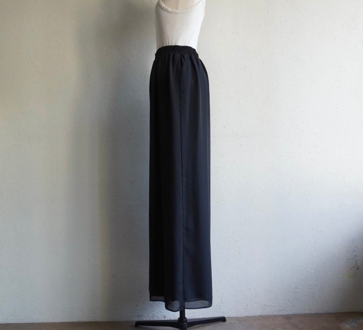 90s Black Wide Pants Made in USA