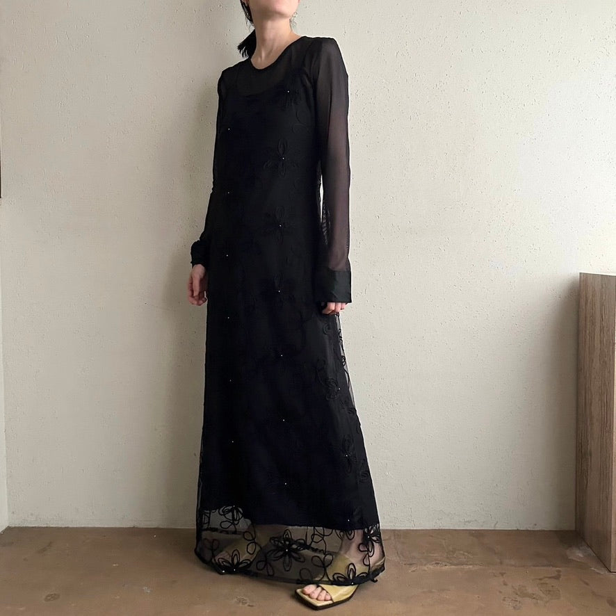 90s Lace Design Dress