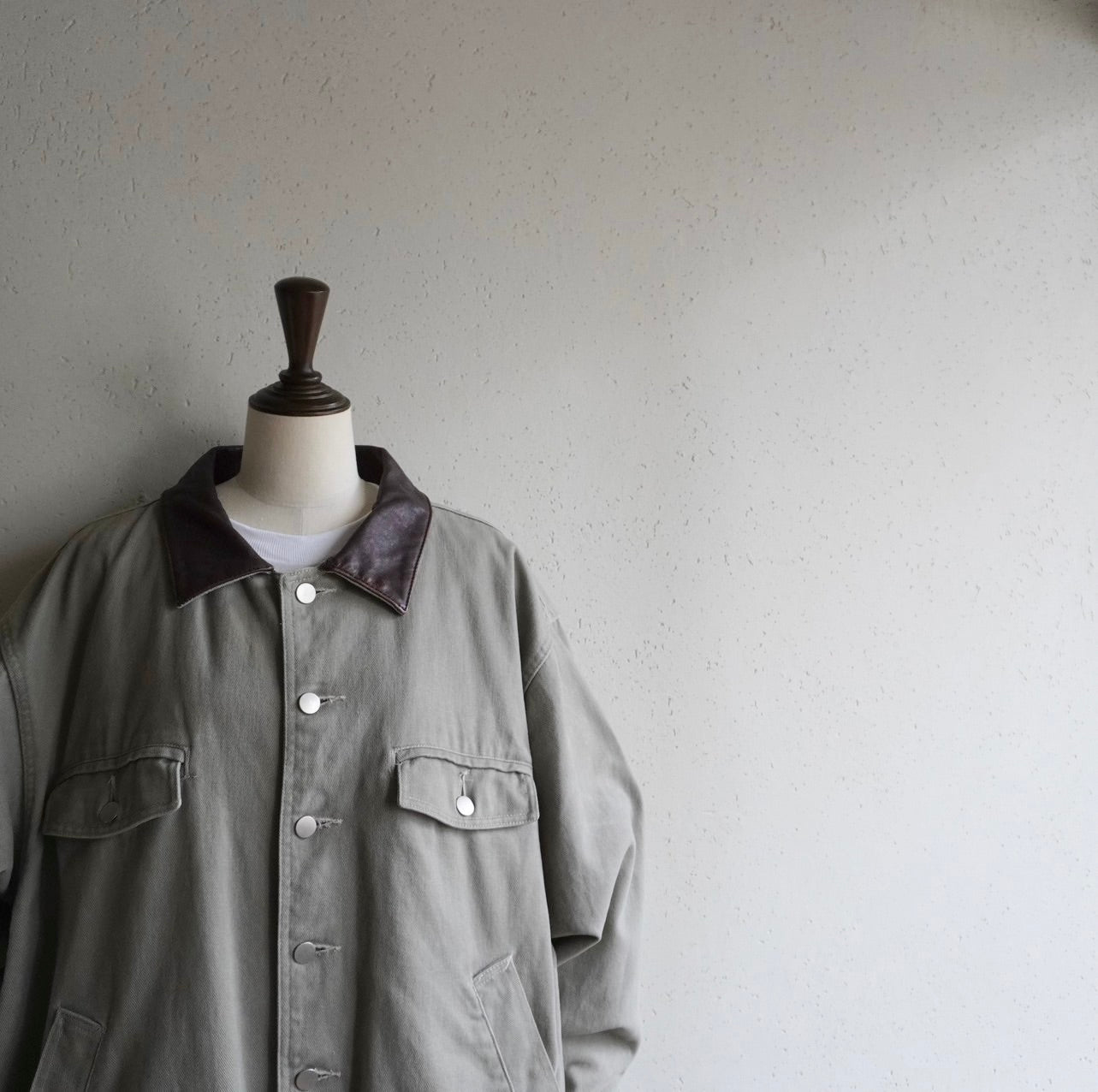 90s Leather Collar Jacket