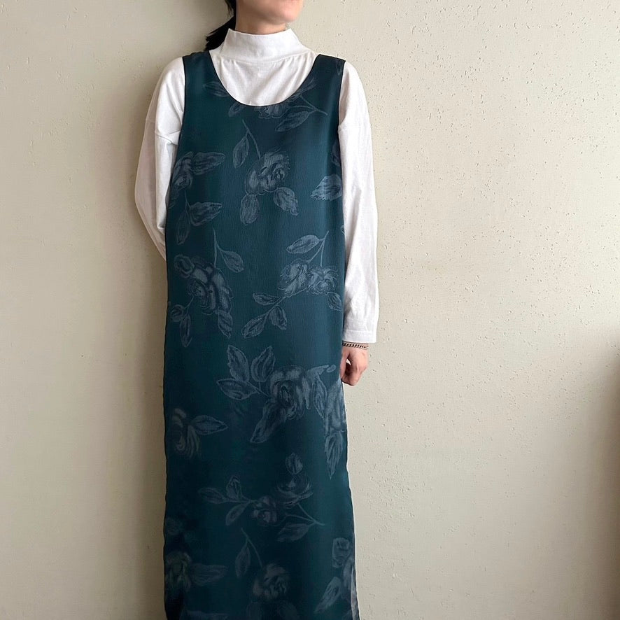 90s Printed Sleeveless Dress