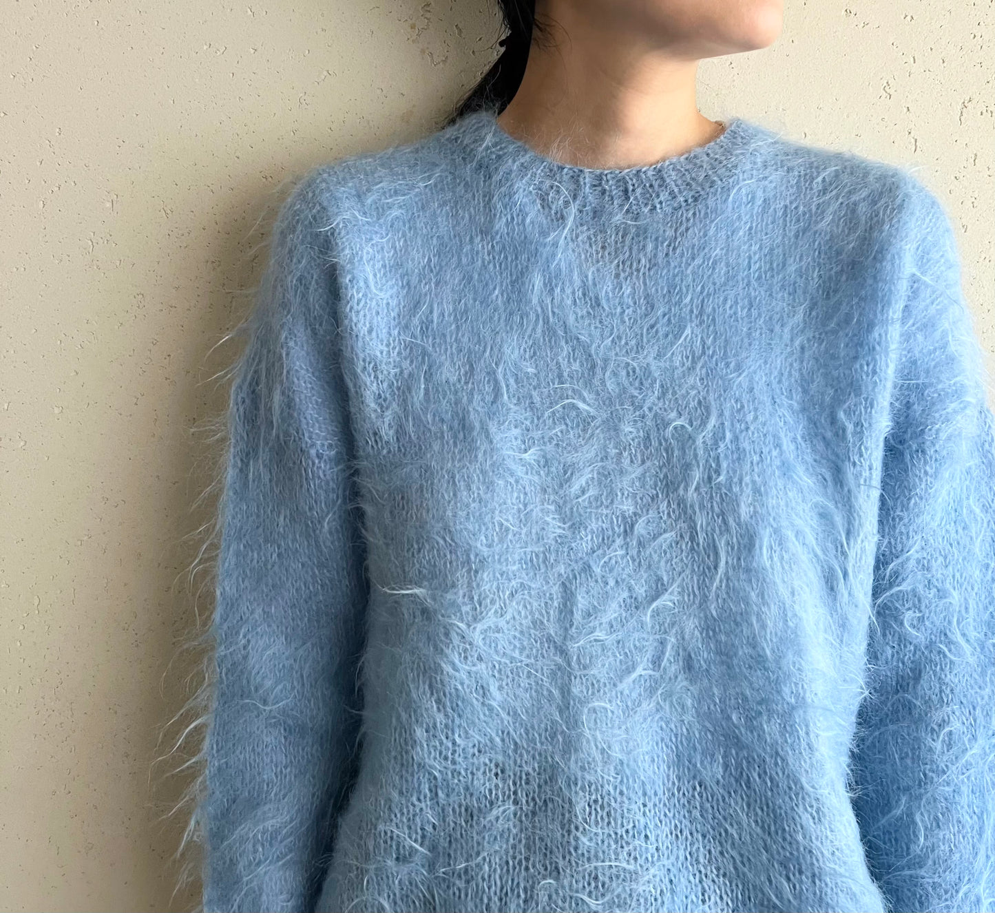 80s Light Blue Knit