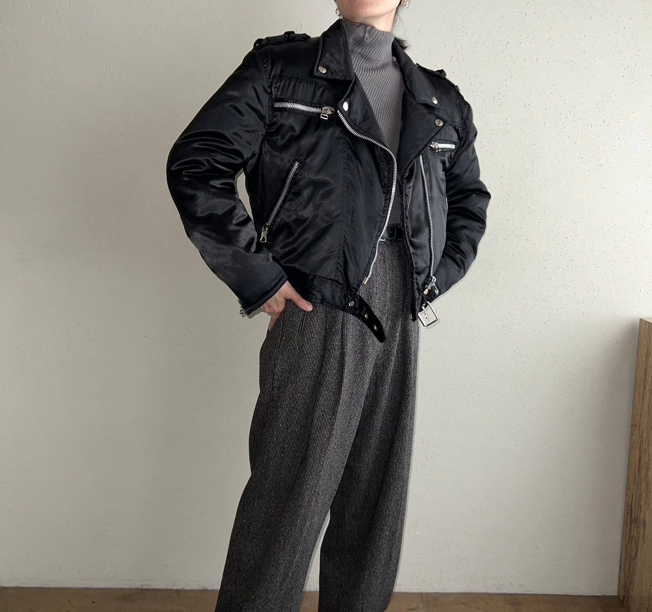 90s Nylon Riders Jacket Made in Italy