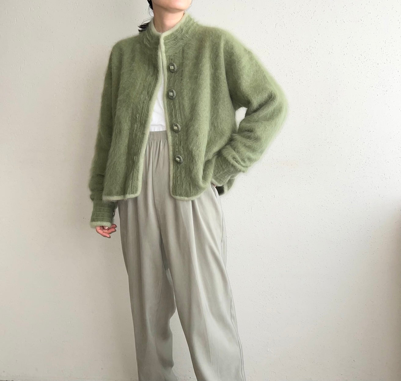 90s Angora Knit Jacket