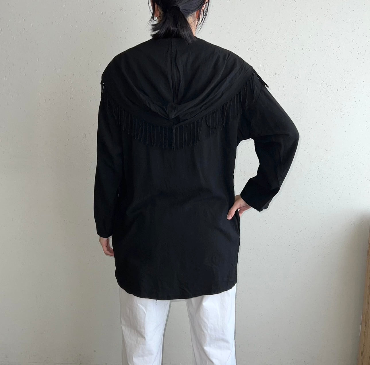 90s Fringe Robe Made in USA